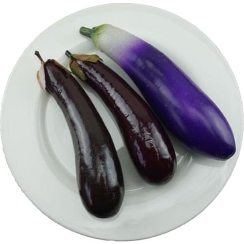 Artificial Eggplant Simulation Fake Vegetable Kitchen Decoration Model Photography Prop