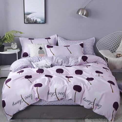 30Pink Plant Duvet Cover 220x240 Pillowcase 3Pcs,Bedding Set, Quilt Cover 200x200,175x220 Bed Cover, Blanket CoverBed Sheet