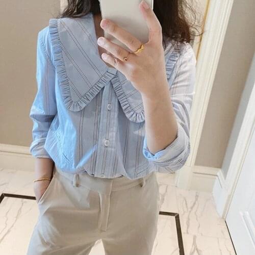 MABVOXZ Striped Blouses
