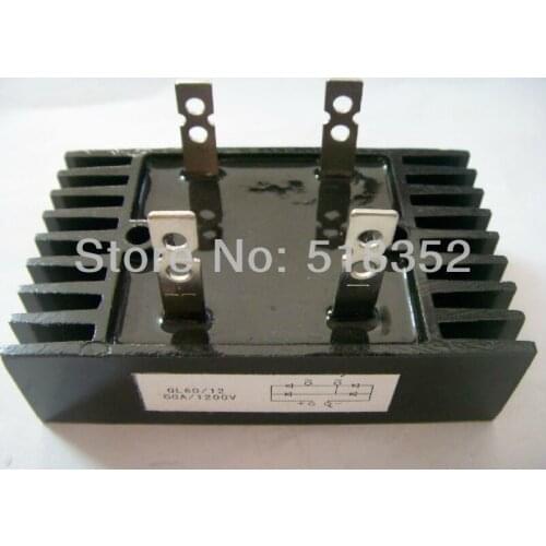 60A 1200V Bridge Rectifier L100mmx W60mmx H29mm Used for 24V Single Phase Drive, Wire EDM Machines Electrical Parts