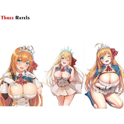 Three Ratels A727 Pecorine Princess Connect Big Breast Sexy Girl For Car Stickers Styling Automobiles & Motorcycles Decals