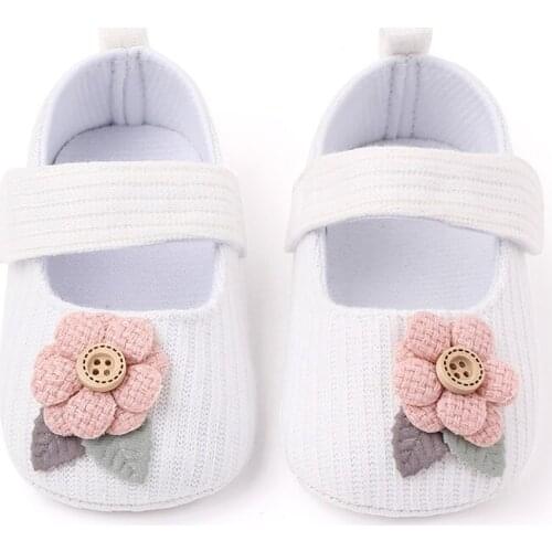 2021 New Baby Girl Anti-Slip Casual Walking Shoes Princess Shoes Soft Soled Flat Shoes Firstwalker