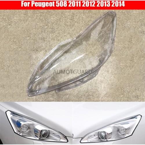 Car Headlamp Lens For Peugeot 508 2011 2012 2013 2014 Car Headlight Headlamp Lens Auto Shell Cover