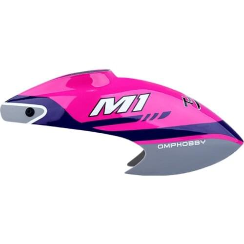 OMPHOBBY M1 RC Helicopter RC Models Toys Vehicle Spare Parts Canopy DIY Accessories Replacement Spare Parts Purple/Orange/Yellow