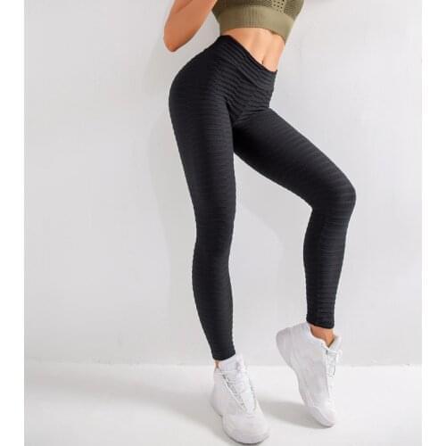 Peach-Butt-Lifting Yoga Pants for Women Training Running Tight Quick-Dry Leggings Jacquard 3D Hip High Bounce Yoga Pants