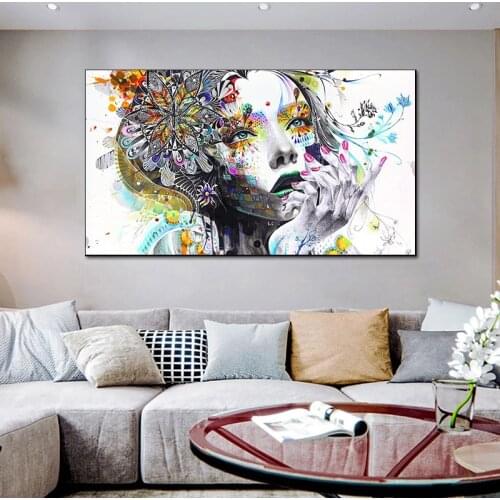 Posters and Prints Canvas Painting Wall Art Picture Butterfly Girl Wall Art Prints Poster Abstract Cuadros For Living Room Decor