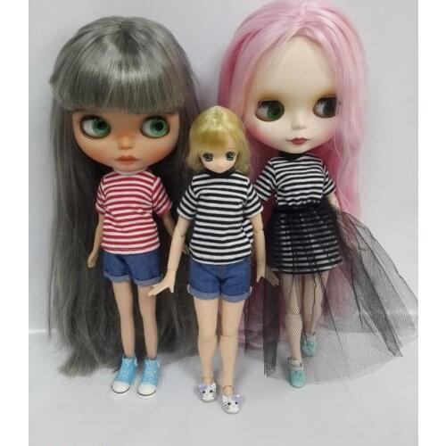 Stripe T shirt and pants (for Blyth ,ICY,LICCA,AZONE)