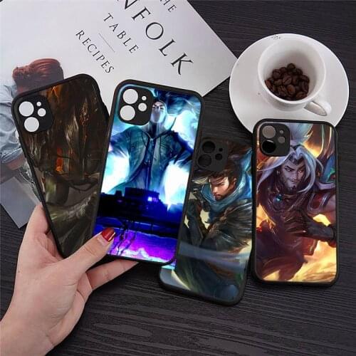 Anime cartoon game Yasuo Phone Cases Transparent Matte for iPhone 7 8 11 12 s mini pro X XS XR MAX Plus cover funda