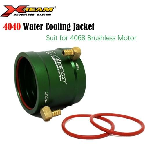X-TEAM RC Boat Motor CNC Metal Water Cooling Jacket 4040 for 4068 RC Boat Brushless Motor