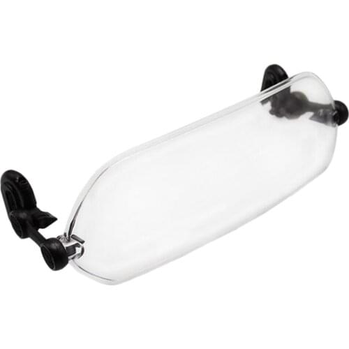 Motorcycle Adjustable Windscreen Spoiler Air Deflector Wind Protection Clear