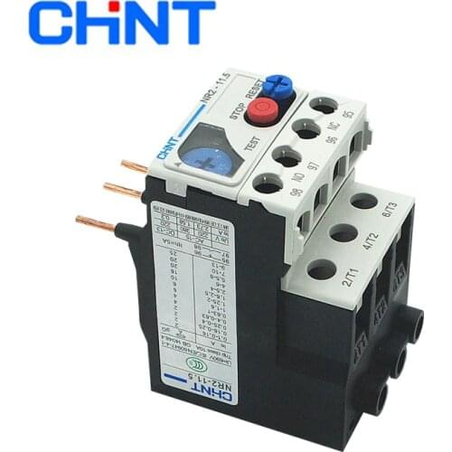 CHINT Thermal Overload Relay Protector Current Relay NR2-11.5/Z 1-1.6A 1.6-2.5A 2.5-4A 4-6A 5.5-8A 7-10A Work with NC6 Contactor