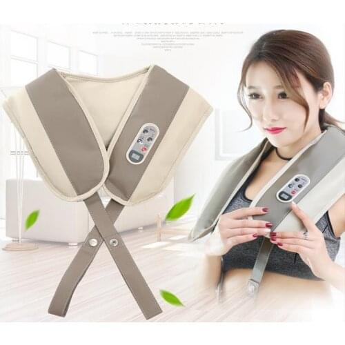 Cervical Massage shawls with Heat Deep Kneading Massager Shoulders Legs Foot Full Body Portable Electric Massager Home Office