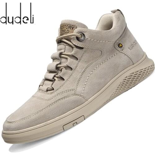 High quality Genuine Leather Shoes Men Outdoor Casual Shoes Winter Flats Lace Up Fashion Sneakers Footwear Zapatos Hombre