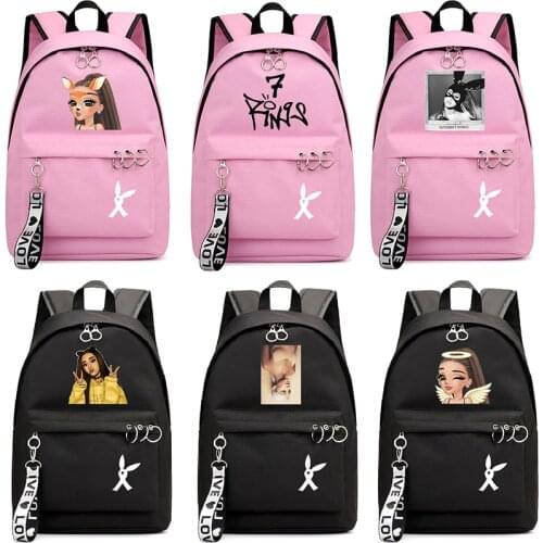 High Quality Beautiful Ariana Grande Backpack Children Boys Girls Teens Rucksack Surprise Gift School Knapsack Fashion Bag