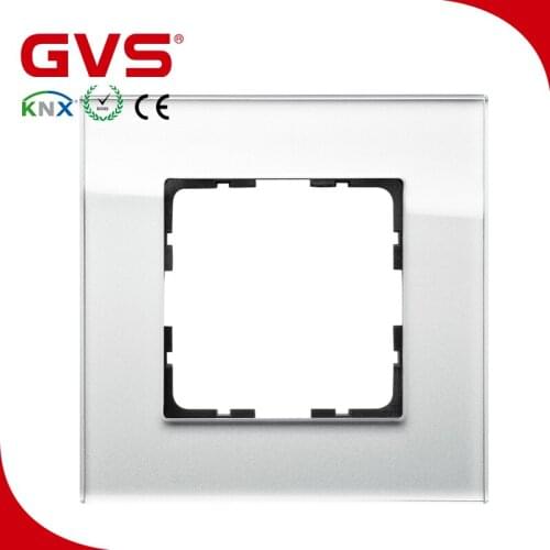 Factory KNX/EIB GVS K-bus Smart Home/Building Automation System KNX Push Button 55mm Frame, 1 FOLD Frame Glass White