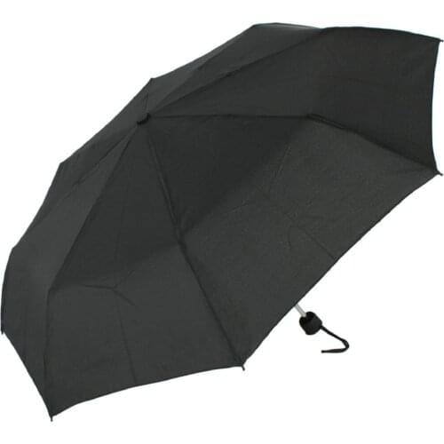 Susino Windproof Travel Umbrella MANUAL OPEN Waterproof Three Folding Metal shaft Pongee Fabric Compact Women Men Umbrellas 2260