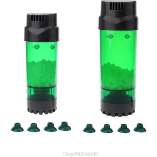 Aquarium Fluidized Moving Bed Filter Bubble Bio Media Filter Fish Tank Sponge Filter With Sucker S28 20 Dropship