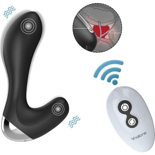 Anal Vibrators Prostate Massager Soft Silicone Remote Control Dildo Female Clitoris G Spot Stimulation Gay Sex Toys for Adults