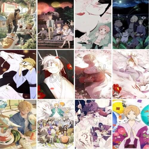 Hayao Miyazaki Anime Diamond Painting Natsume Friends Accounts Cross Stitch 5D Japanese Character Embroidery Mosaic Picture