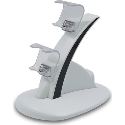 Controller Base Gaming Gamepad Charging Dock Game Dual Charger Dock Cradle for PS4/PS4 Slim Gamepad Charging Stand