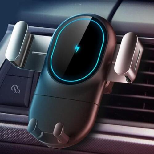 Automatic Clamping Wireless Car Charger Air Vent Phone Holder Charger Stand For iPhone 7 8 X Samsung S10 S9 S8 Fast Charging