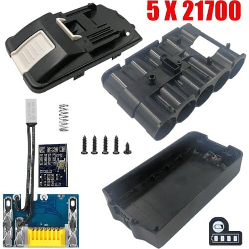 BL1830 5 X 21700 Li-ion Battery Case PCB Charging Protection Circuit Board Shell Box BL1860 For MAKITA 18V 3.0Ah 9.0Ah Housings