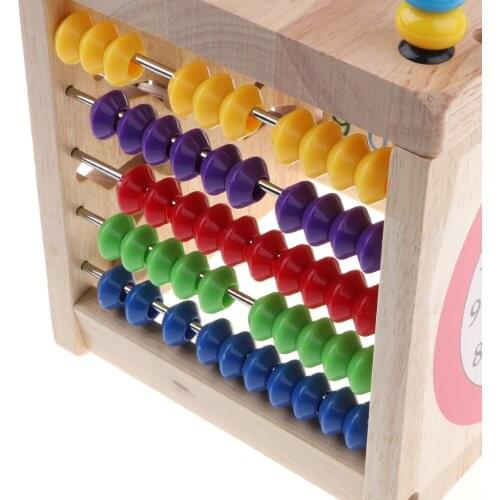 Bead Maze Roller Coaster Wooden Educational Circle Toy for Toddlers Pre-kindergarten Toy