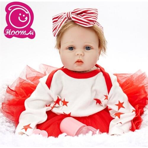 Hot Sale 22" Reborn Baby Dolls Newborn Baby Birthday Wedding Gifts Girl Boy Sleeping Doll Action Figure Toy