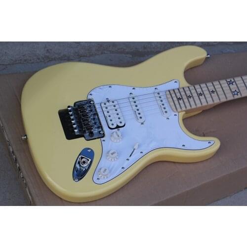 Electric luteal guitar and Pentagram automatic panels, SSH pickup trucks, white pickup trucks, provide customization