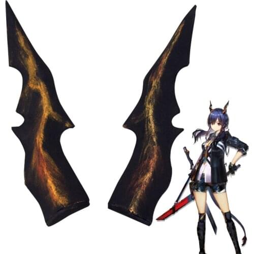 Arknights Chen Game Cosplay Horns Dragon Horns Head Clip Headwear Hairwear Cosplay Props Accessories Hair Clip for Anime Show