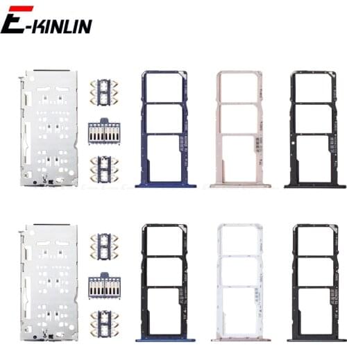 Micro SD / Sim Card Tray For HuaWei Honor 7A 5.45 5.7 Pro Socket Adapter Connector Holder Slot Reader Container