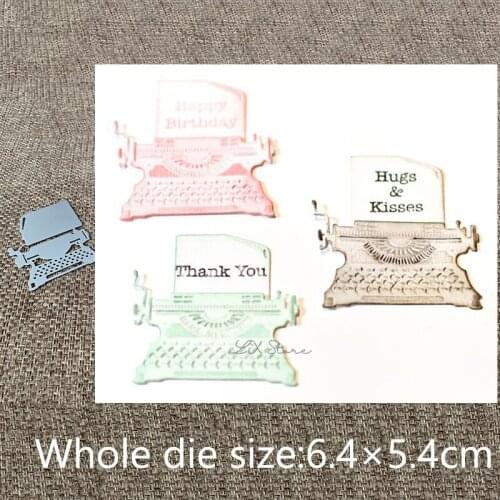 XLDesign Craft Metal Cutting Dies stencil mold typewriter decoration scrapbook Album Paper Card Craft Embossing die cuts