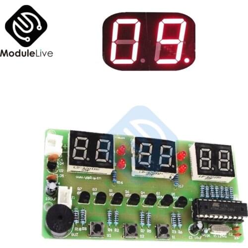 C51 Digital Electronic Clock Suite DIY Kit Six 6 Bits Electronic Parts and Components Eletronicos Electronic DIY Kit