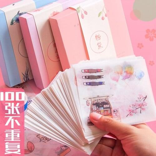 Korea Hand Account Stickers Small fresh And Lovely Girl Hand Account DIY Decorative Stickers