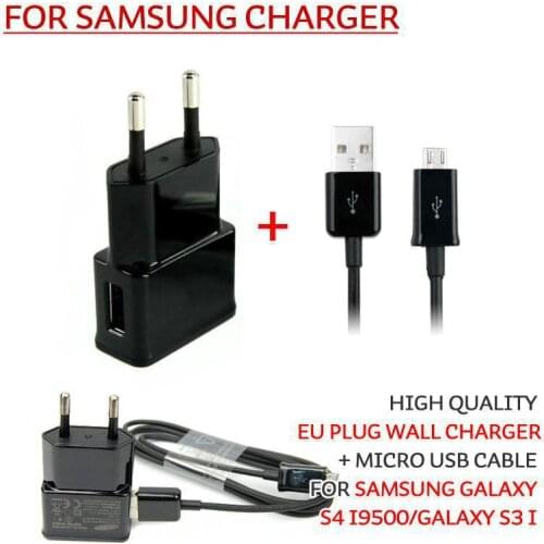 YKSPACE Black White 5V 2A EU US Plug Wall Charger Adapter + 1M Micro USB Cable for Samsung Huawei Htc Andriod Tablet pc phone