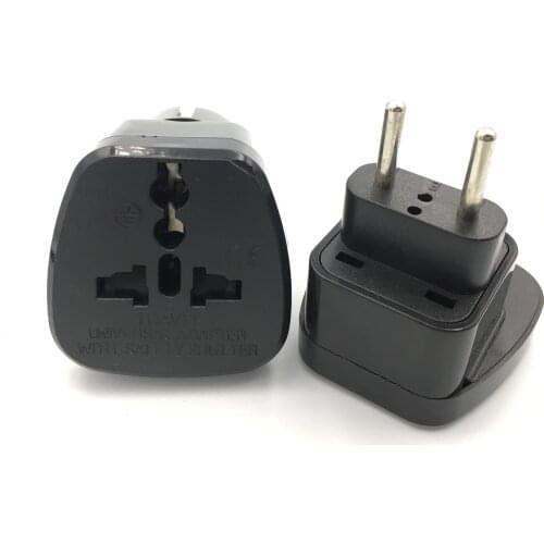 UK AUS USA To EU Plug Eur Europe Travel Wall AC Power Plug Wall Electrical Charger Outlet Adapter Converter 2 Round Pin Socket