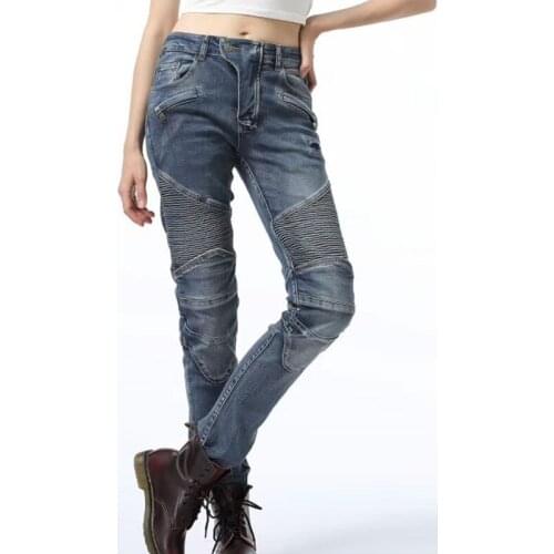 2019 new 718 womens pants motorcycle pants ladies motorcycle jeans with shatter-resistant protective gear ladies trousers