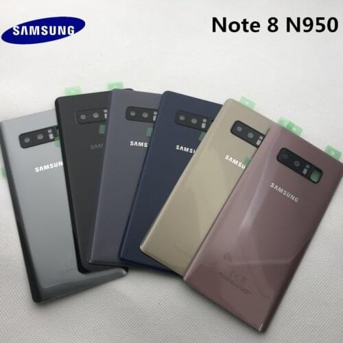 Original SAMSUNG Back Battery Cover note8 For Samsung Galaxy Note 8 N950 SM-N950F N950FD Back Rear Glass Case