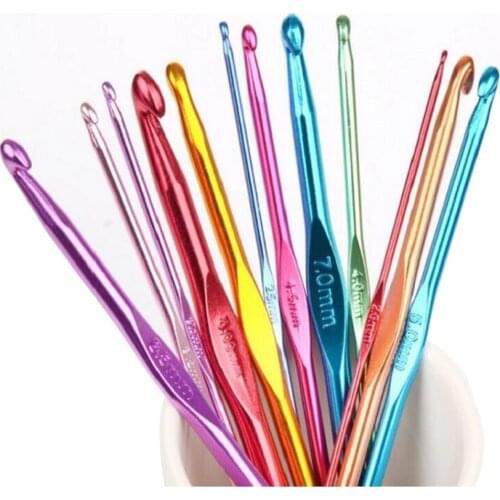 1PC Popular Sewing Needles Weave Crochet 2.0-10.0mm Crochet Hook High Quality Aluminum Oxide Knitting Needles