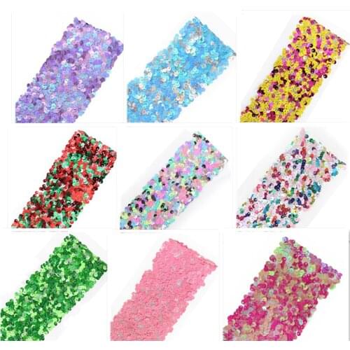 Q&N ribbon 3inch Decoration Sequin Tulle 33 yards Ribbons Handmade Accessories /FOE Free Shipping