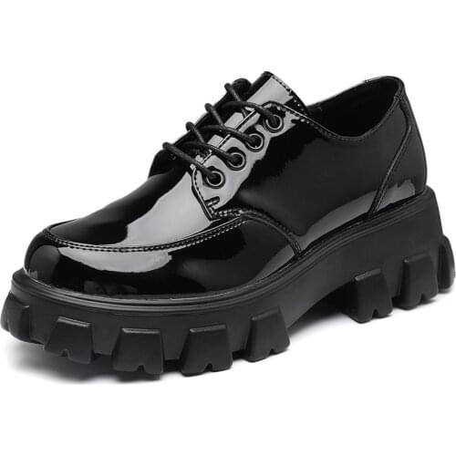 RASMEP Genuine Leather Womens Platform Chunky Boots 2020 Brand Women Platform Ankle Boot Fashion Comfortable Ladies Shoes