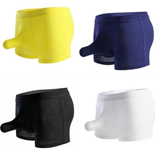 Sexy Man Sexy Modal Boxers Shorts Funny Panties Male Gay Penis Pouch Jockstrap Bulge Underwear Elephant Nose Fashion