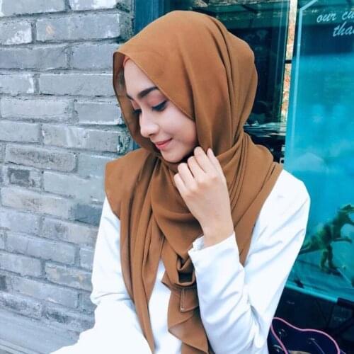 Chiffon Scarf Jelaba Femme Musulman Szalik Islamic Clothing Tulband Dames Arab Hats Muslim Goods Hijab Dress Headscarf Winter