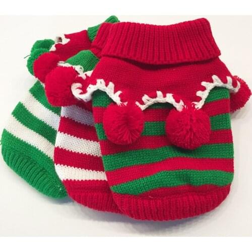 Cat Sweater Christmas Dog Clothes Puppy Clothing Dog Coat Knit Apparel Xmas Pet Outfit Chihuahua Yorkshire Poodle Dog Costume