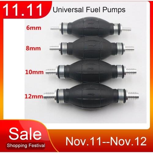 Universal Fuel Pumps 1Pcs 6mm 8mm 10mm 12mm Fuel Supply System Accessories Hand Primer Bulb Fuels For Car Boat Marine Outboard