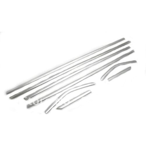 High Quality Chrome Side Lower Edge Window Trim for Ford Focus MK3 Hatchback 12-13 Free Shipping