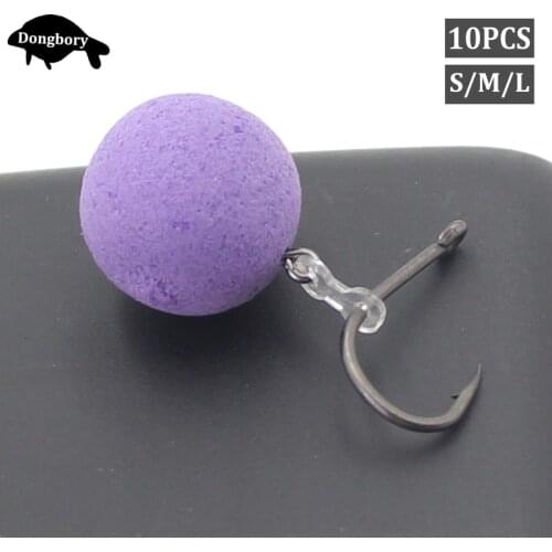 10PCS Carp Fishing Bait Spikes with Rubber Connector for Ronnie Rig Fishing Boilie Bait Sting Pins for Carp Feeder Fishing