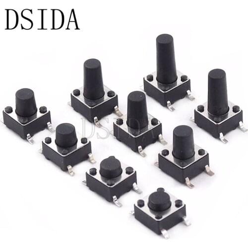 20Pcs Switch 6*6*4.3mm 4Pin SMD Tactile Tact Push Button Micro Switch 6*6*4.3mm Light Touch Keys Keyboard