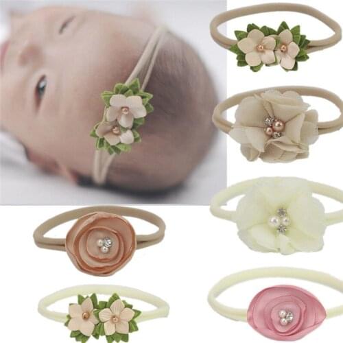 3Pcs Baby Girls Flower Bowknot Headband Fashion Toddler Infant Kids Girl Elastic Headband Hair Bow Band Hair Accessories 2018