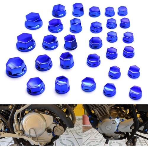30Pcs/set Motorcycle Screw Nut Cover Cap Nut Bolt Decoration Chrome Plating plastic For BMW F800GS F800S F800R F800GT F800ST KTM